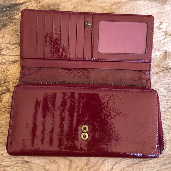 SOLD—NORDSTROM Red Patent Leather Wallet Clutch - Picture 5 of 8